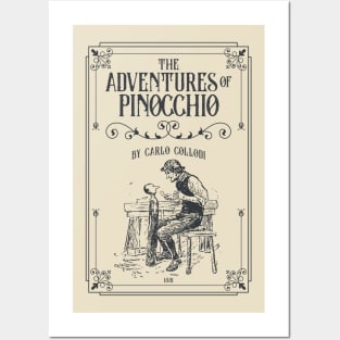 Pinocchio fairy tale - Geppetto, Jiminy Cricket children's book Posters and Art